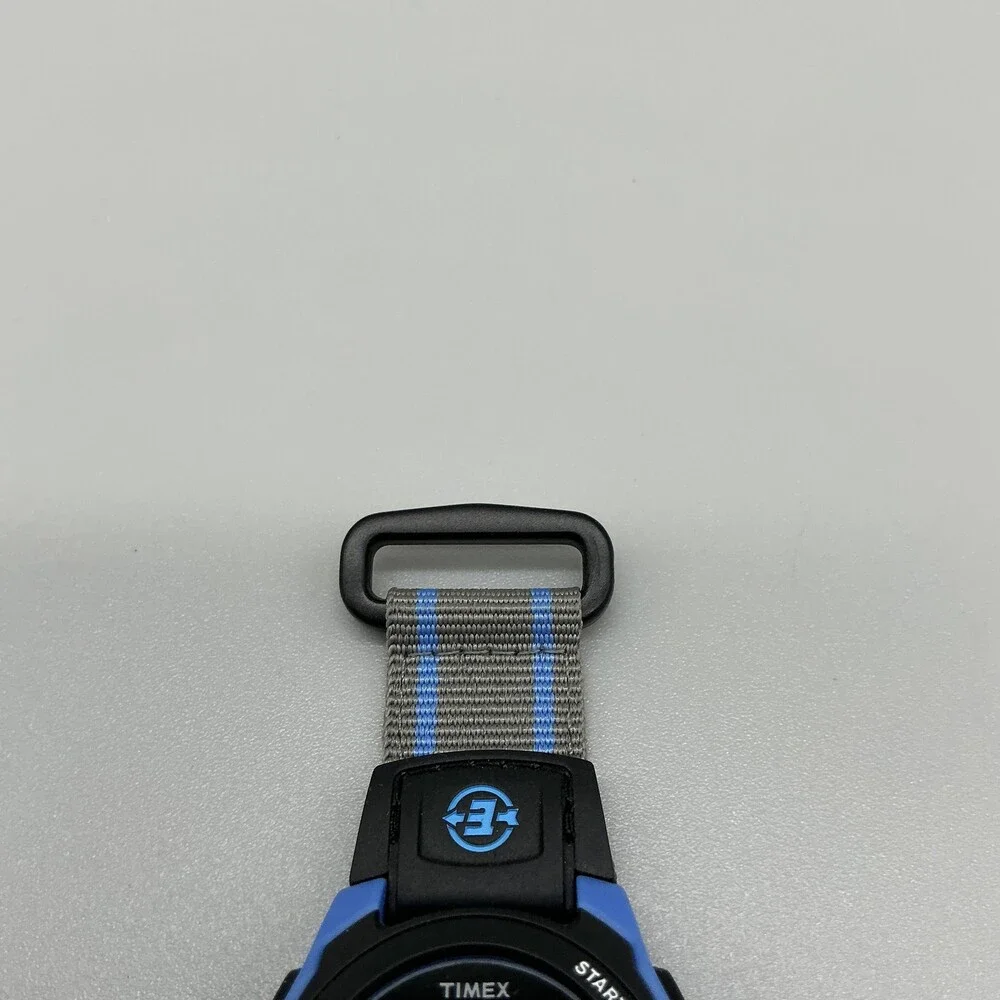 Timex Expedition Unisex Watch 34mm Gray Digital Blue Black Indiglo New Battery